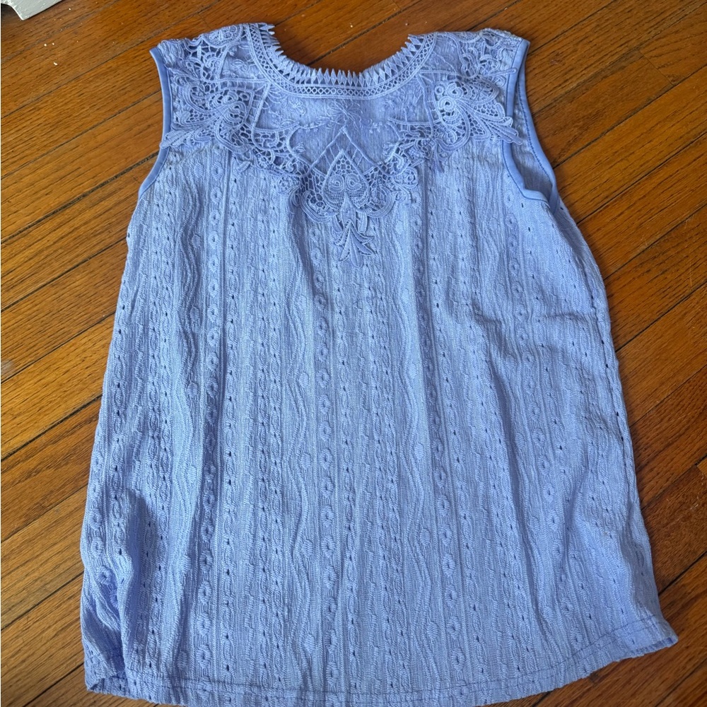 Chic Nation Lavender Lace Blouse